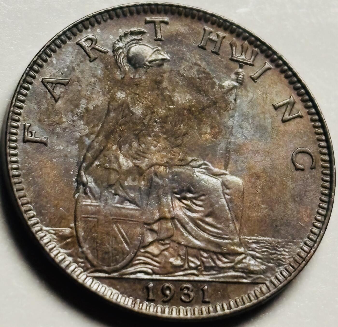 文馨钱币收藏第 233 场 1931年英国乔治五世版法新铜币