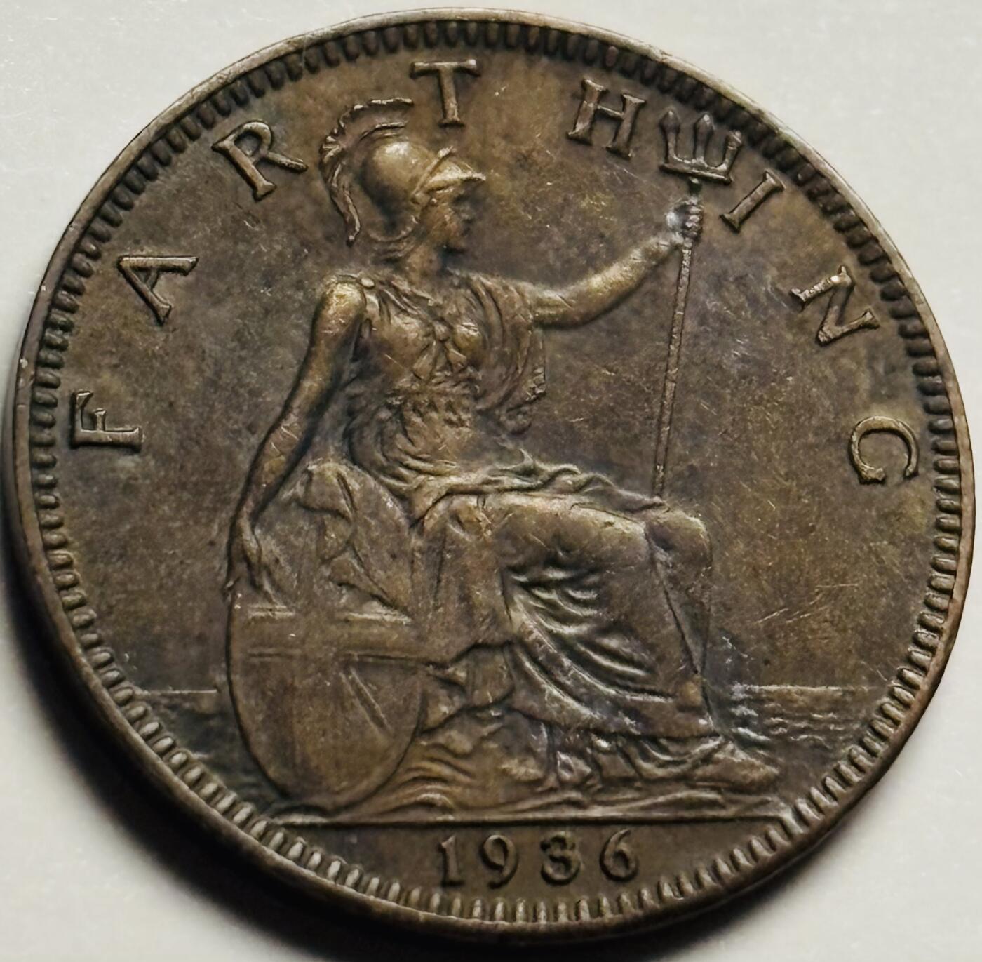 文馨钱币收藏第 233 场 1936 年英国乔治五世版法新铜币