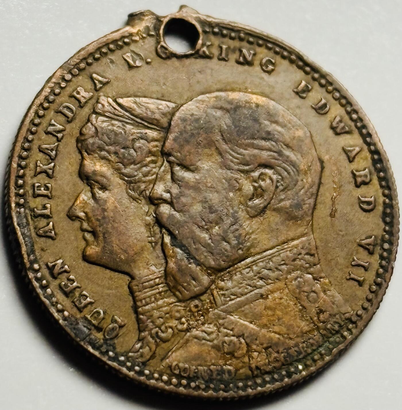 文馨钱币收藏第 233 场 1902 年英国爱德华七世加冕铜章