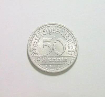 稀年 德国魏玛1919年E版50芬尼 开卷原光 - 稀年 德国魏玛1919年E版50芬尼 开卷原光