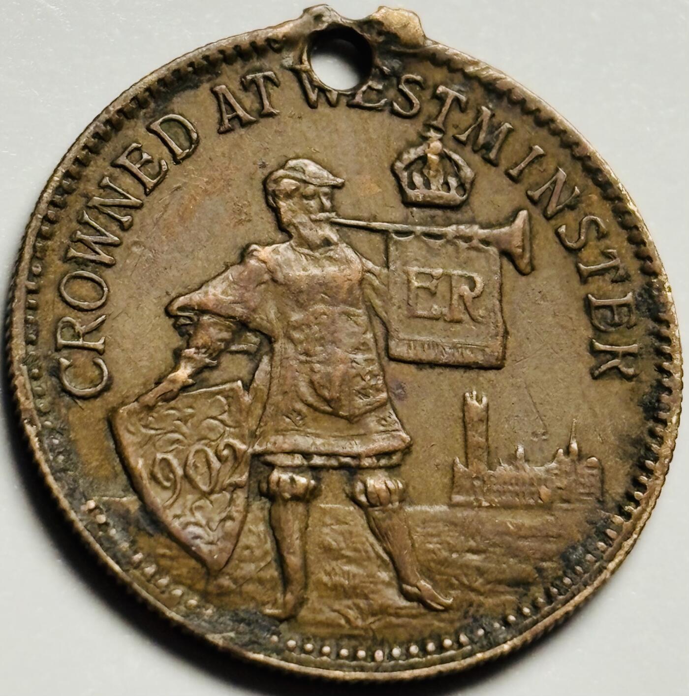 文馨钱币收藏第 233 场 1902 年英国爱德华七世加冕铜章