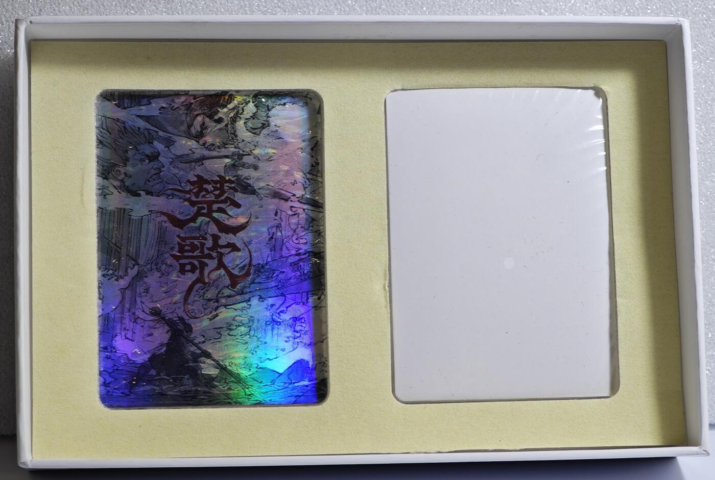 白泽拍卖卡牌手绘专场第15期（四时最好是三月，一去不回唯少年） 2022 那么有名 楚歌 彩闪卡25张，粗闪卡25张 带专属卡盒 内未拆封