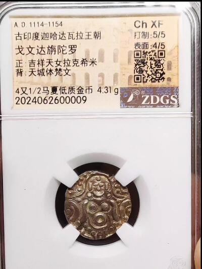 古印度波罗王朝金币b17-27
