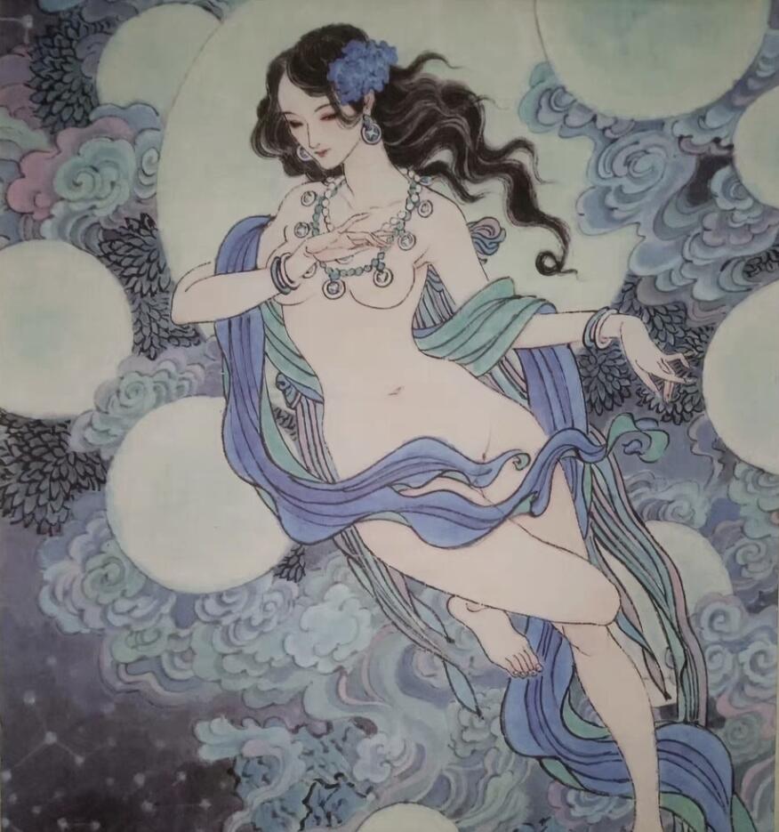 阳大大卡牌超级大甩拍第45期（周五晚上八点半截拍，持续收拍品，进群福利早知道） 李云中 山海经 人文之宝  宣纸画 3张人物包括(句芒 后羿 嫦羲