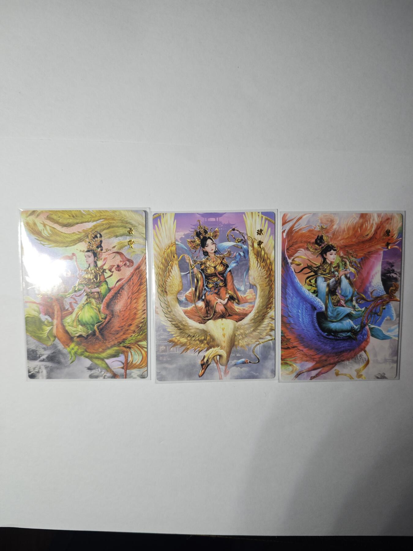 开心玩卡，快乐生活(第二期) 【特卡】封神谱 杆子 三霄娘娘一套三张 幻彩普卡 大卡道盛藏乐