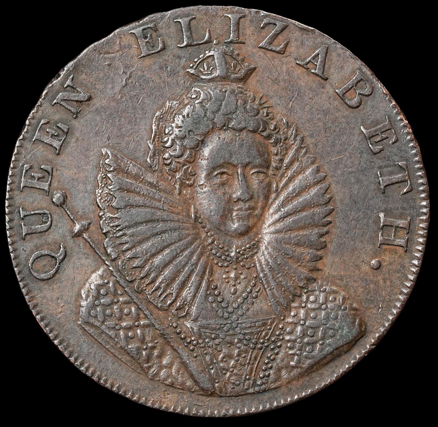 修遠堂世界钱币第六十三期 1794年英国奇切斯特1/2便士代用币 9.60g