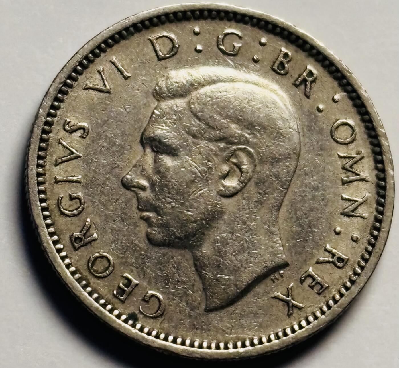 文馨钱币收藏第 233 场 1951 年英国乔治六世版幸运 6 便士