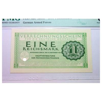 难得超高分PMG MS67 德国第三帝国1944年1马克 原光挺版 - 难得超高分PMG MS67 德国第三帝国1944年1马克 原光挺版