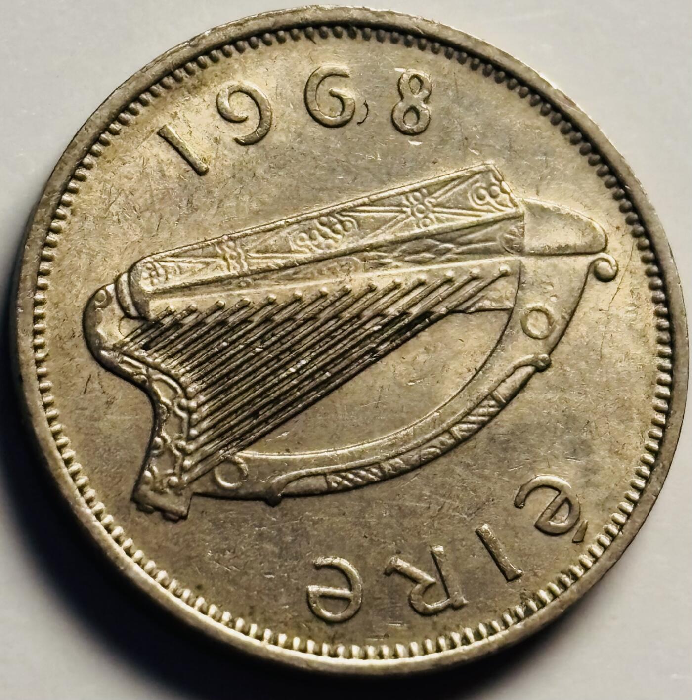 文馨钱币收藏第 233 场 极美品 1968 年英属爱尔兰 6 便士