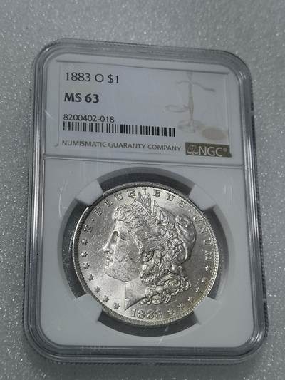 天下钱庄专场欢迎参拍 - NGC MS63 1883美国摩根一美元银币