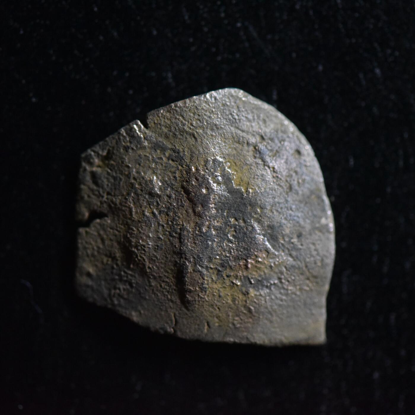 【良泉】第三十三期，5月15日晚19:30拍卖，古希腊 古罗马 古波斯 丝绸之路古代钱币100组  公元1204-1261年【十字军】【拜占庭-拉丁统治】铜银合金“双人版”碟形币，2.51克