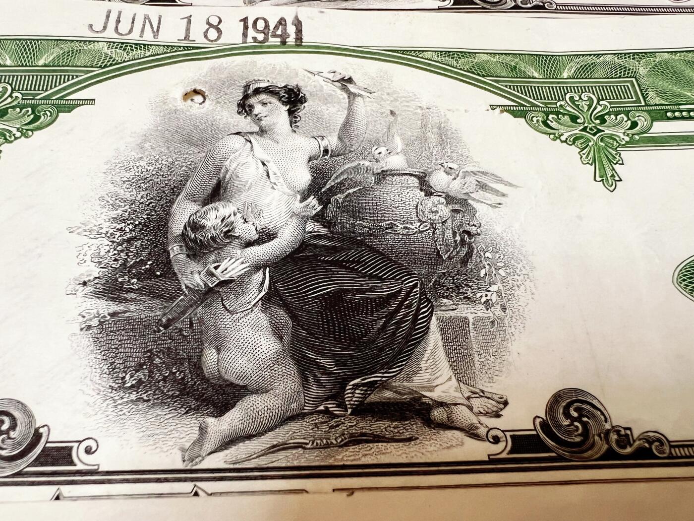 5月13日周二晚19时开拍 百年收藏第38期精品场 ABNC雕刻版老股票债券纸币及民国币专场 佣金5元起 4拍或总金额超过600就包邮 