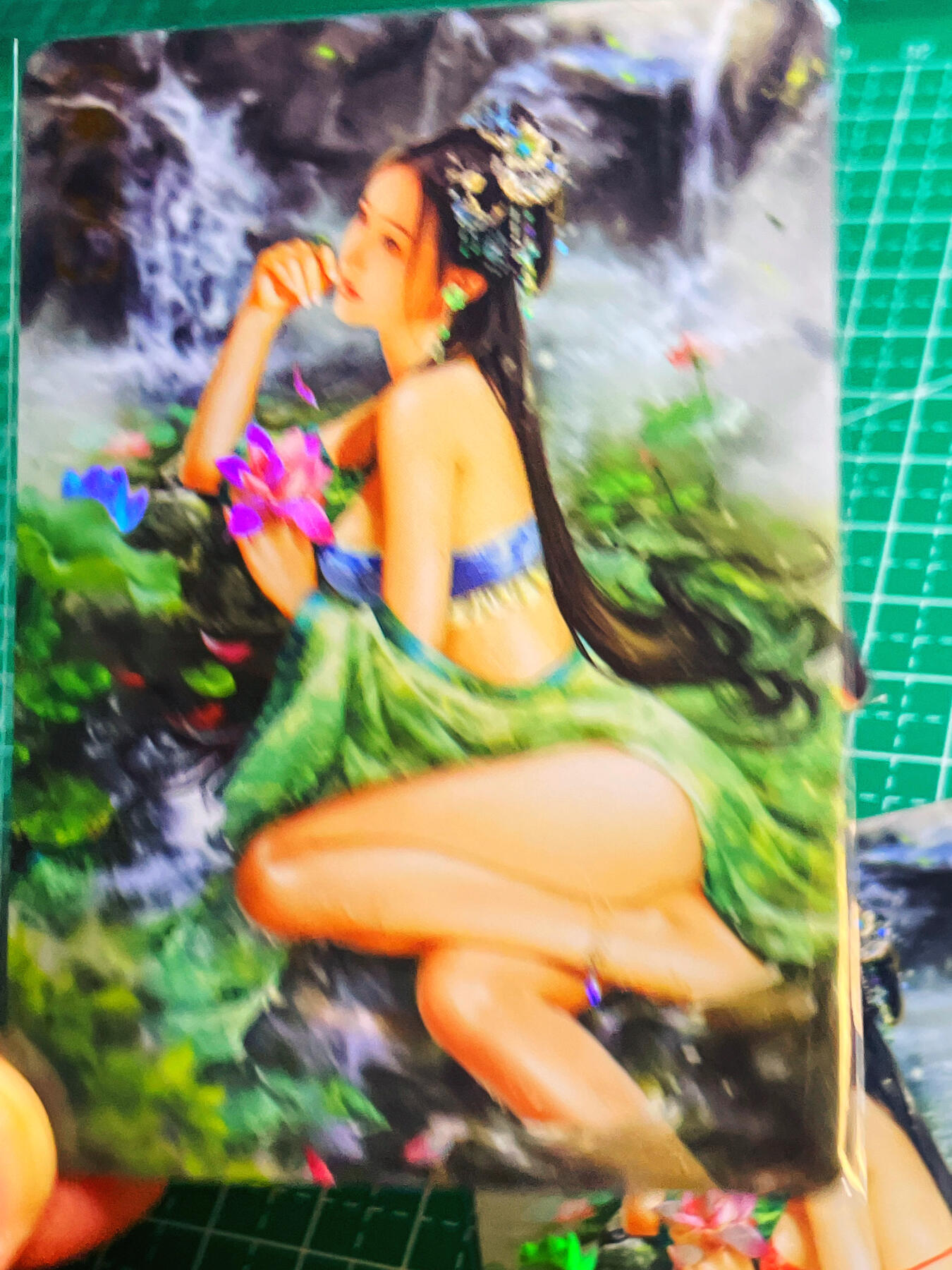 显眼宝第八期 私人收藏欣赏一下吧 【限编028号】卡将绝代芳华 碧玉 一套三张  金彩工艺