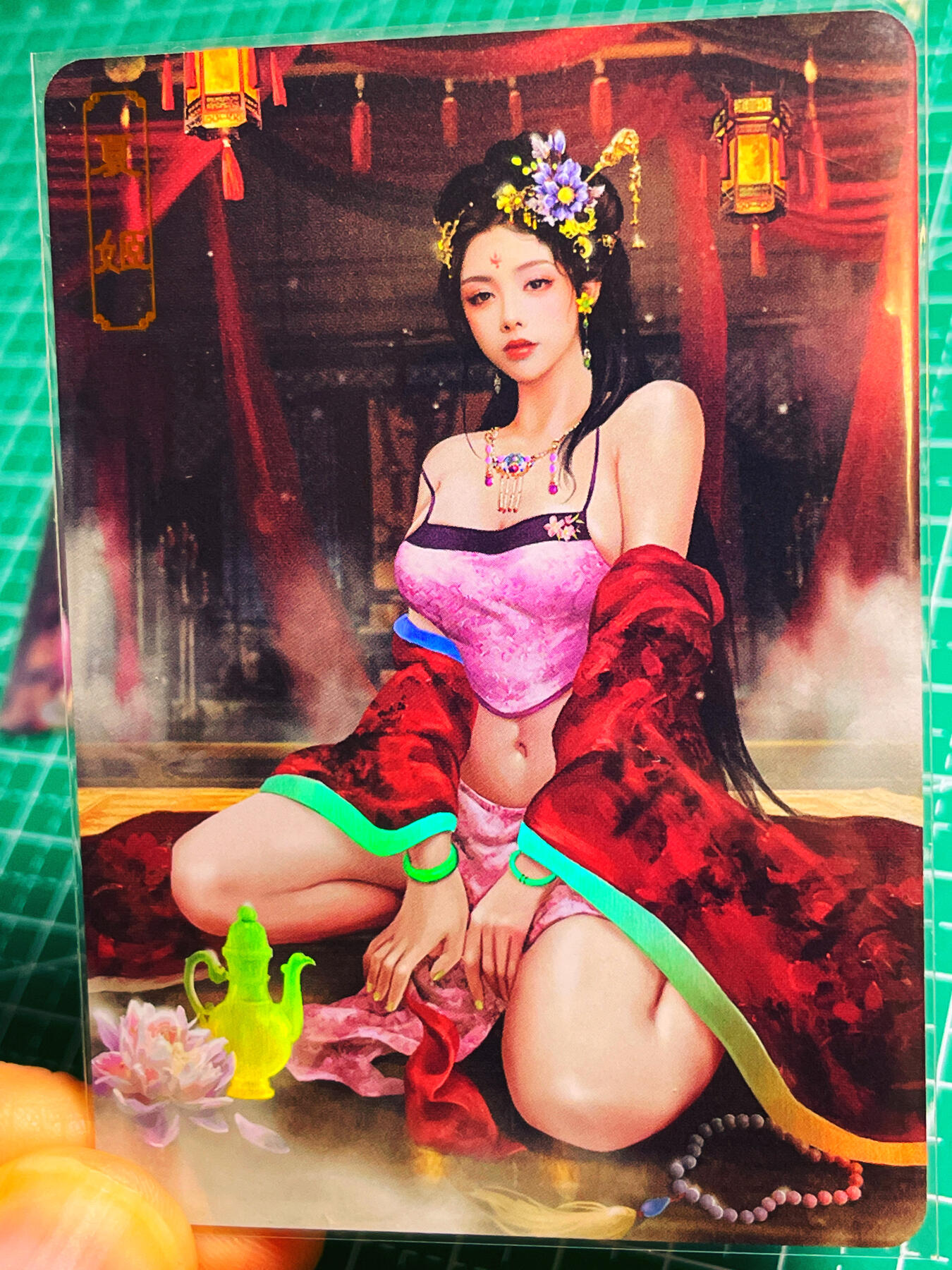 显眼宝第八期 私人收藏欣赏一下吧 【限编126号】卡将绝代芳华 夏姬  一套三张  金彩工艺