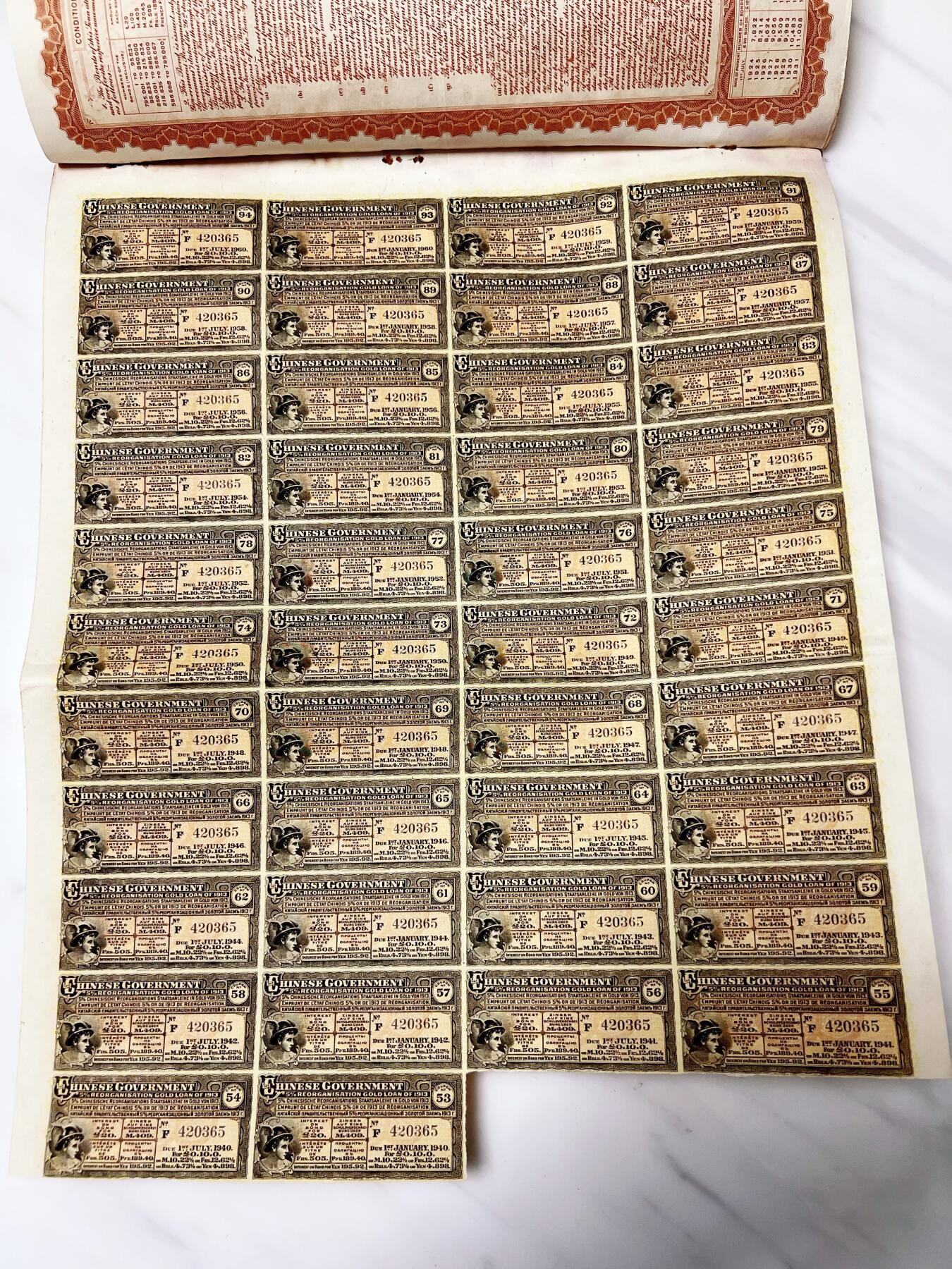 4月2日周三晚19时20分开拍 百年收藏第34期精品场 ABNC雕刻版老股票债券纸币及民国币专场 佣金5元起 4拍或总金额超过600就包邮