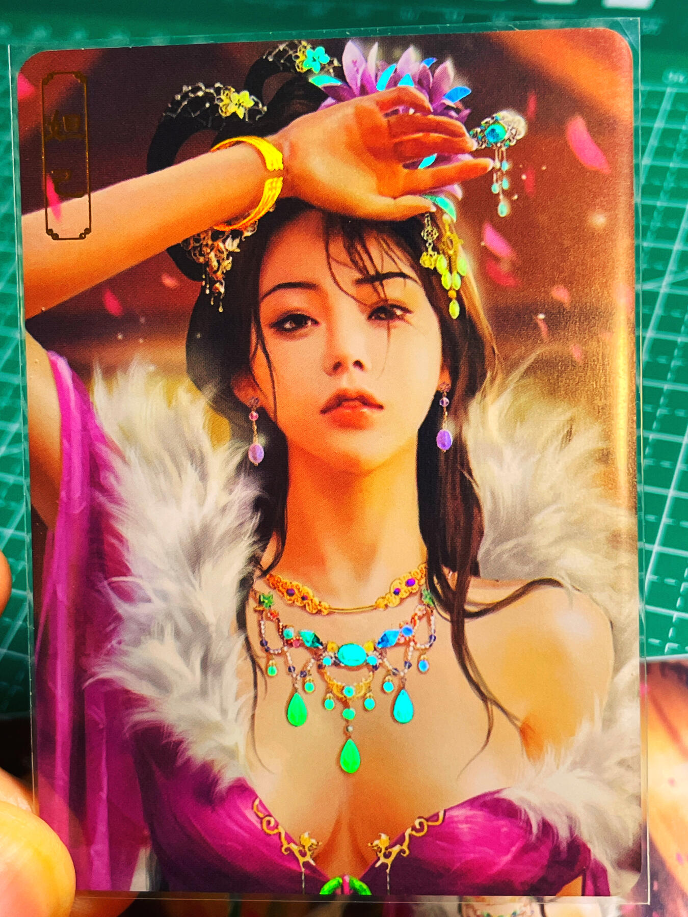 显眼宝第八期 私人收藏欣赏一下吧 【限编314号】卡将绝代芳华 妲己 一套三张  金彩工艺