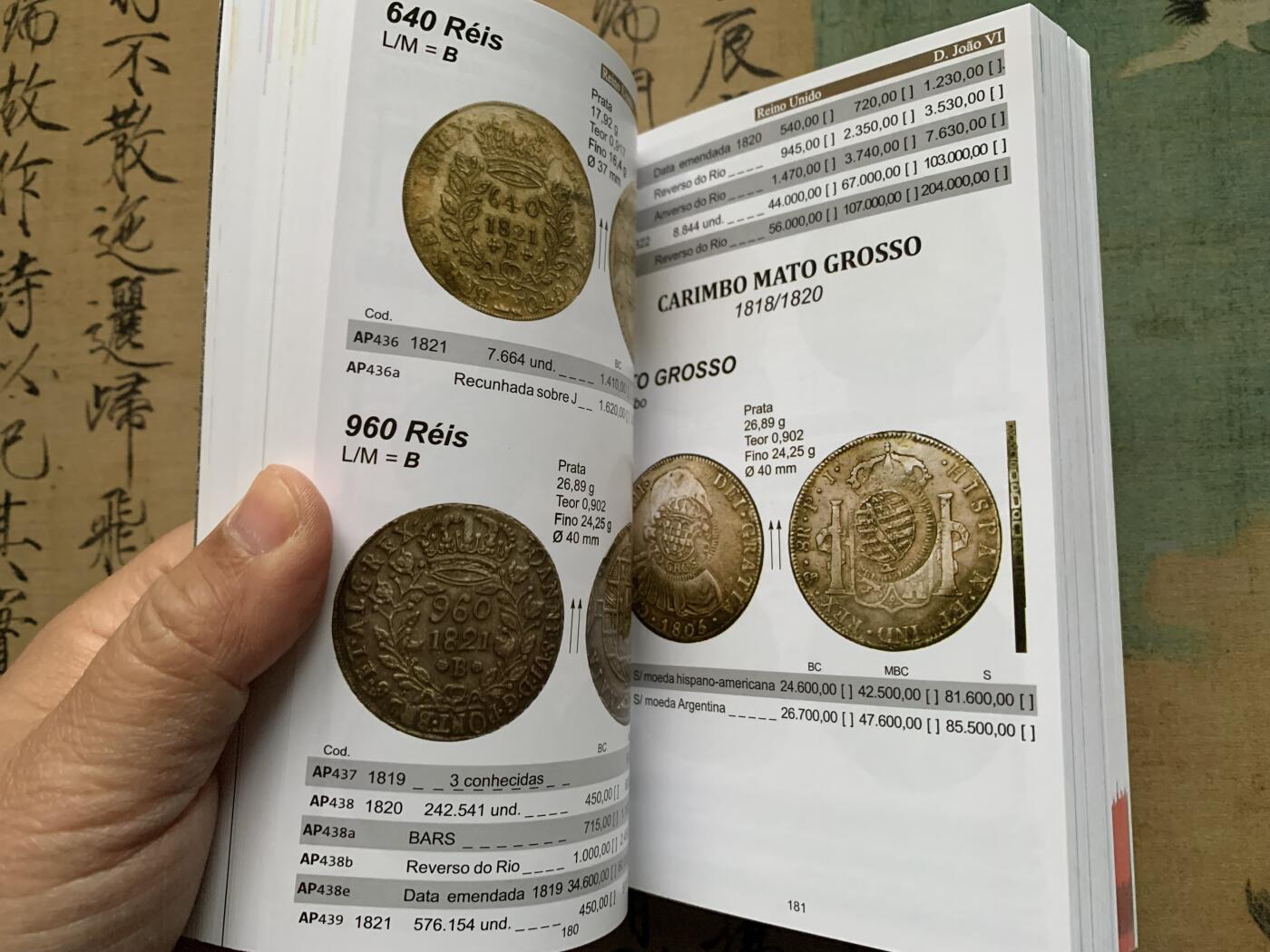 《竞宝斋》第368场 周日，周一 2场连拍 （全场包邮） 2024 巴西硬币 纸币随身目录 约手掌大小 很厚 很实用 一面硬币一面纸币 重约600克 精装本