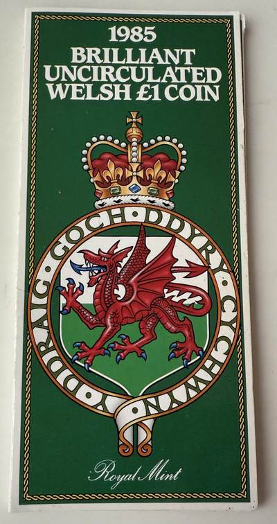 S&S Numismatic世界钱币-拍卖 第116期  - 英国1985年 威尔士 1英镑纪念币官方卡币