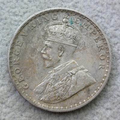 英属印度1912年（b）标乔治五世1卢比银币 - 英属印度1912年（b）标乔治五世1卢比银币