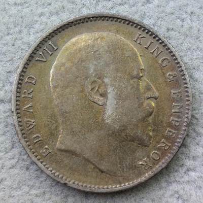 英属印度1904年（c）标爱德华七世1卢比银币 - 英属印度1904年（c）标爱德华七世1卢比银币