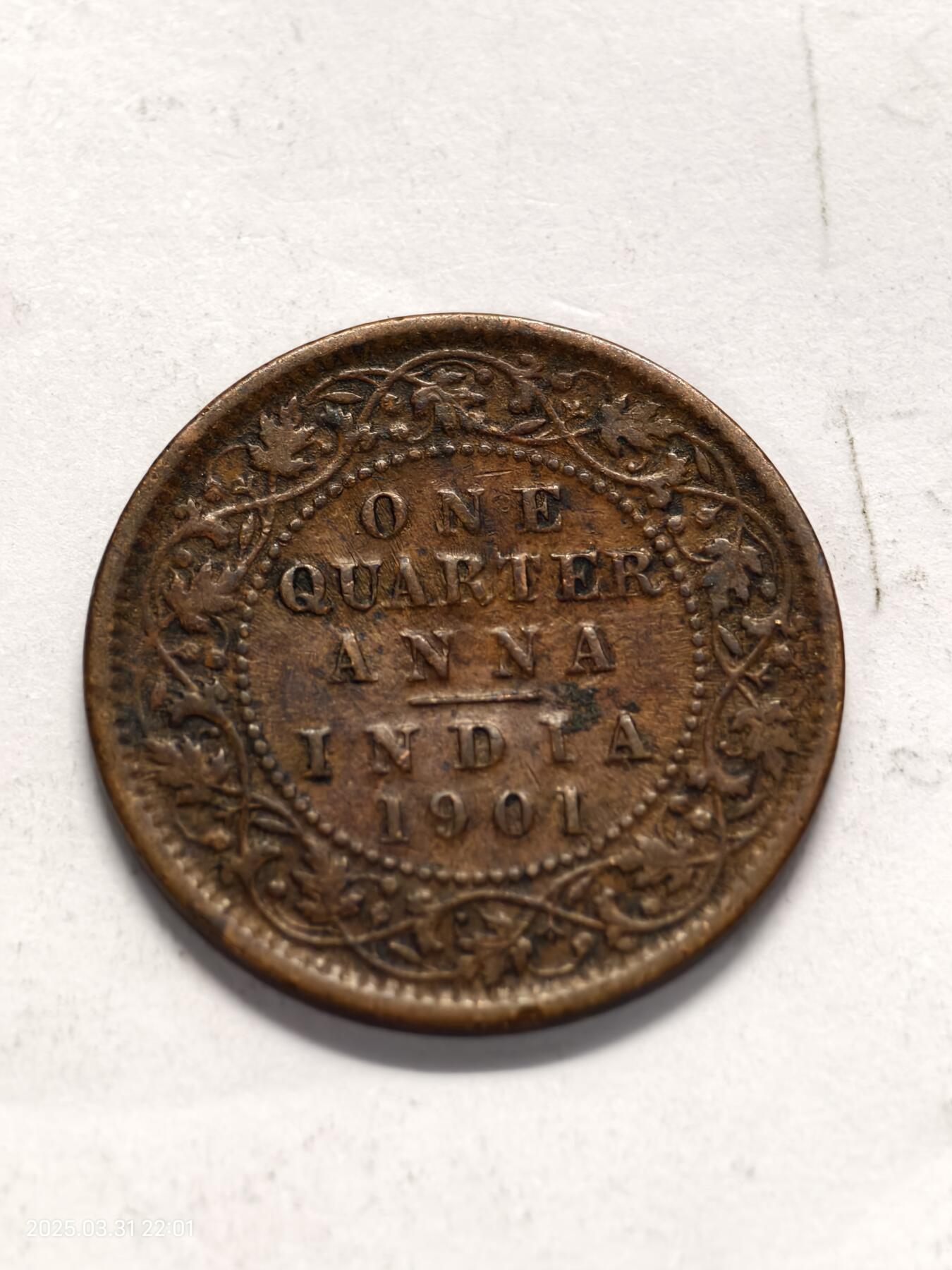 思丞收藏新店开张　散币第6场 0元起拍 可预留 英属印度1901-1/4