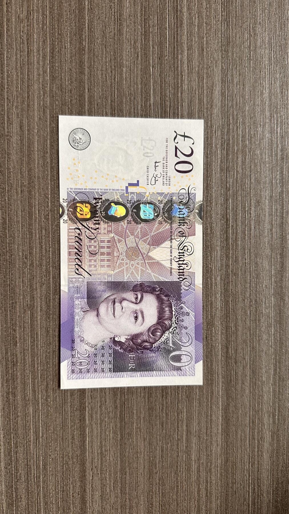 纸币驿站25-2外钞纪念钞连体钞 英国20