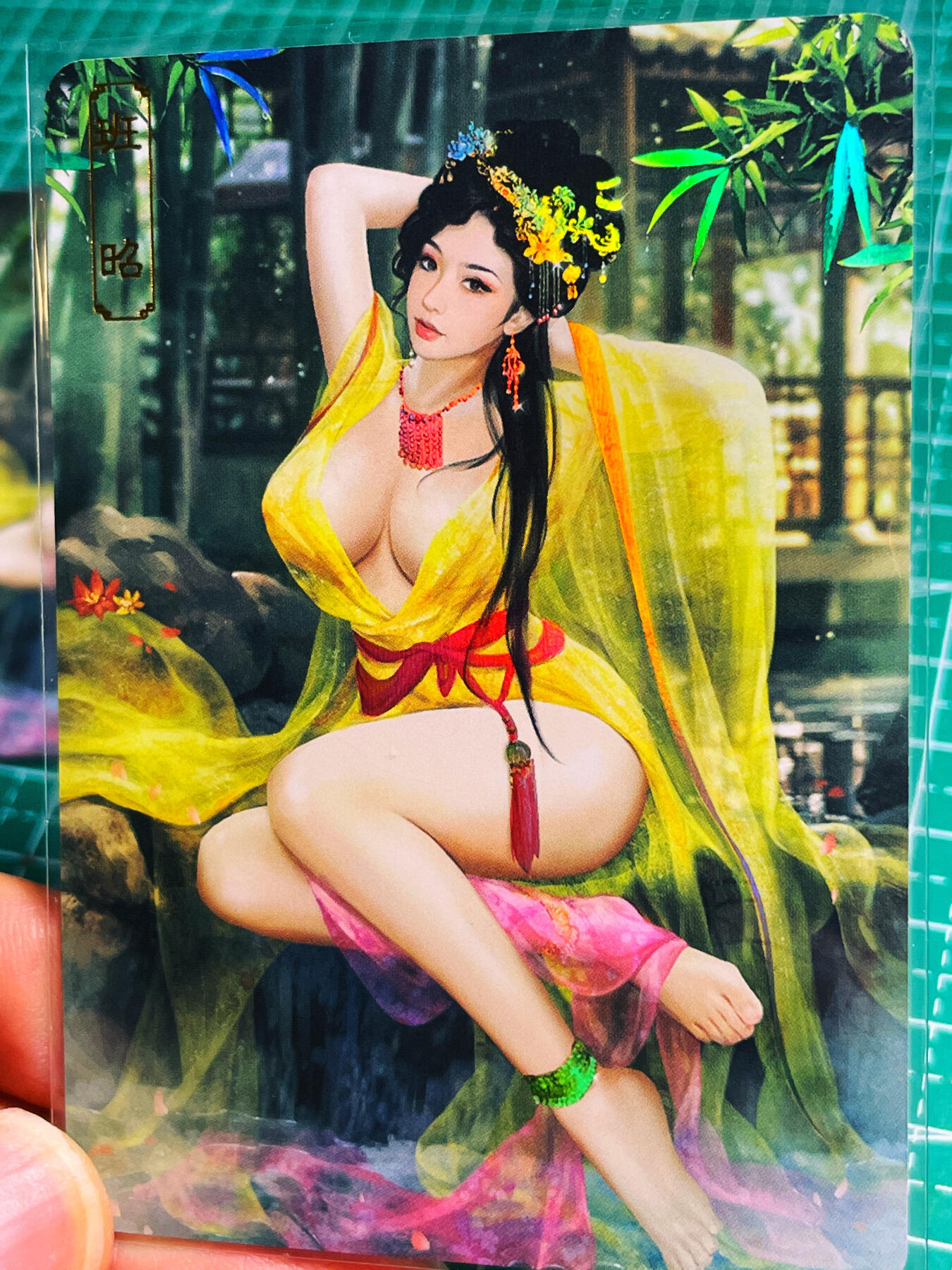 显眼宝第八期 私人收藏欣赏一下吧 卡将 欲女传 班昭 女史学家 金彩一套三张
