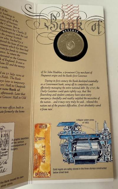 S&S Numismatic世界钱币-拍卖 第116期  - 英国1994年 英格兰银行成立300周年 2英镑纪念币官方卡币