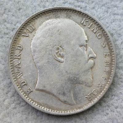 英属印度1905年（c）标爱德华七世1卢比银币 - 英属印度1905年（c）标爱德华七世1卢比银币