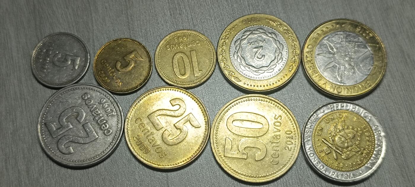 如意阁混合场第十六场（含送拍品） 阿根廷全套币（双色币品相比较新）