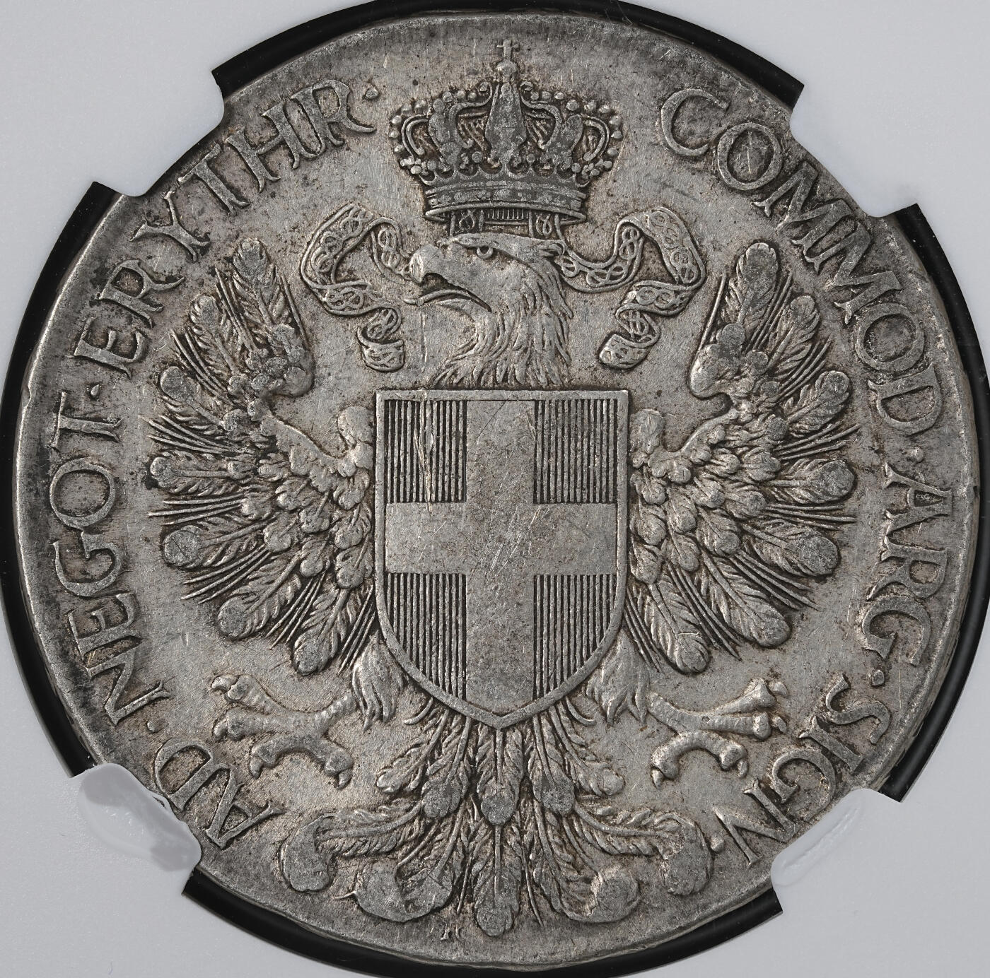 修遠堂世界钱币第六十四期 NGC AU50 1918年意属厄立特里亚1泰勒大银币