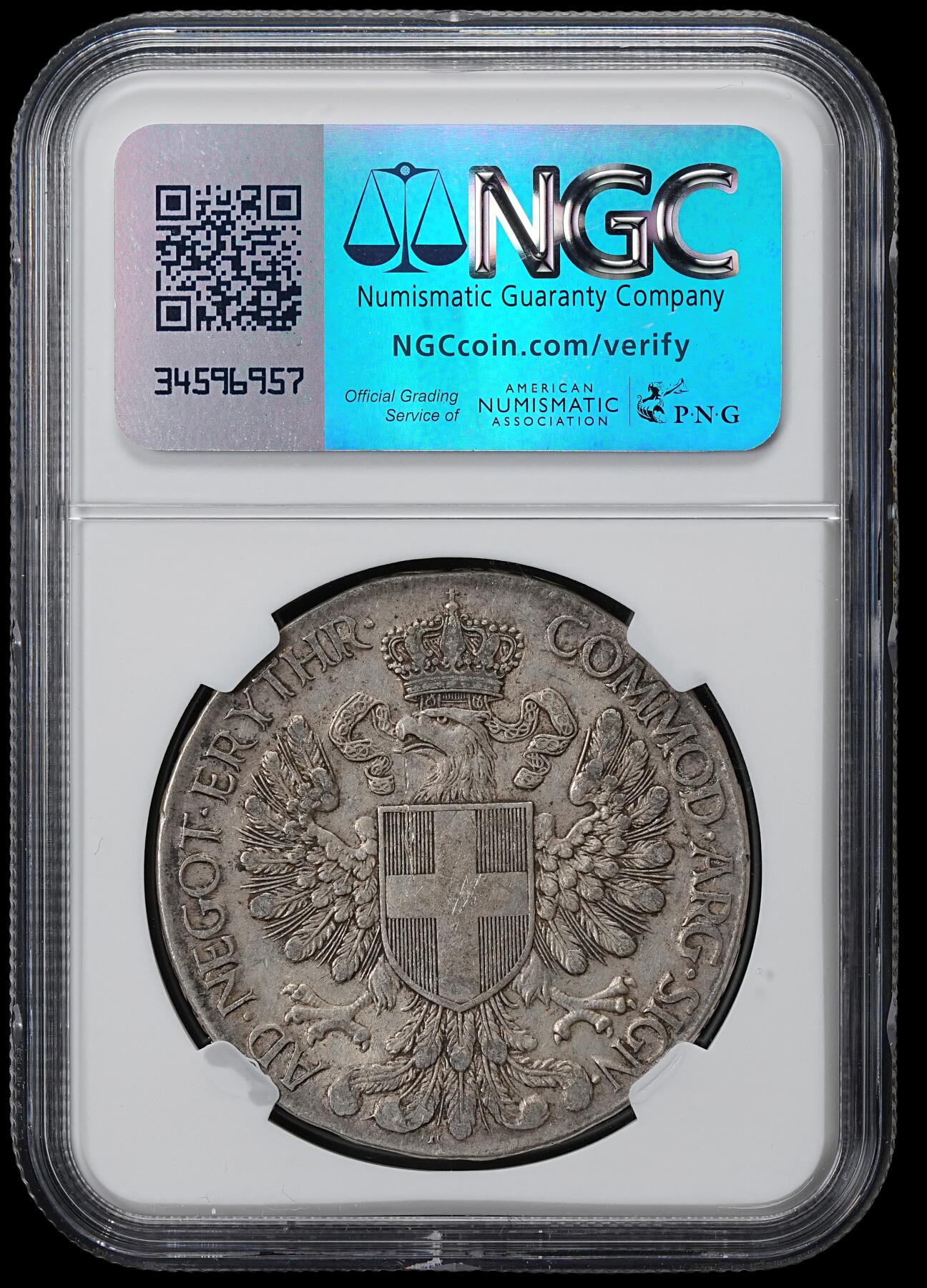 修遠堂世界钱币第六十四期 NGC AU50 1918年意属厄立特里亚1泰勒大银币