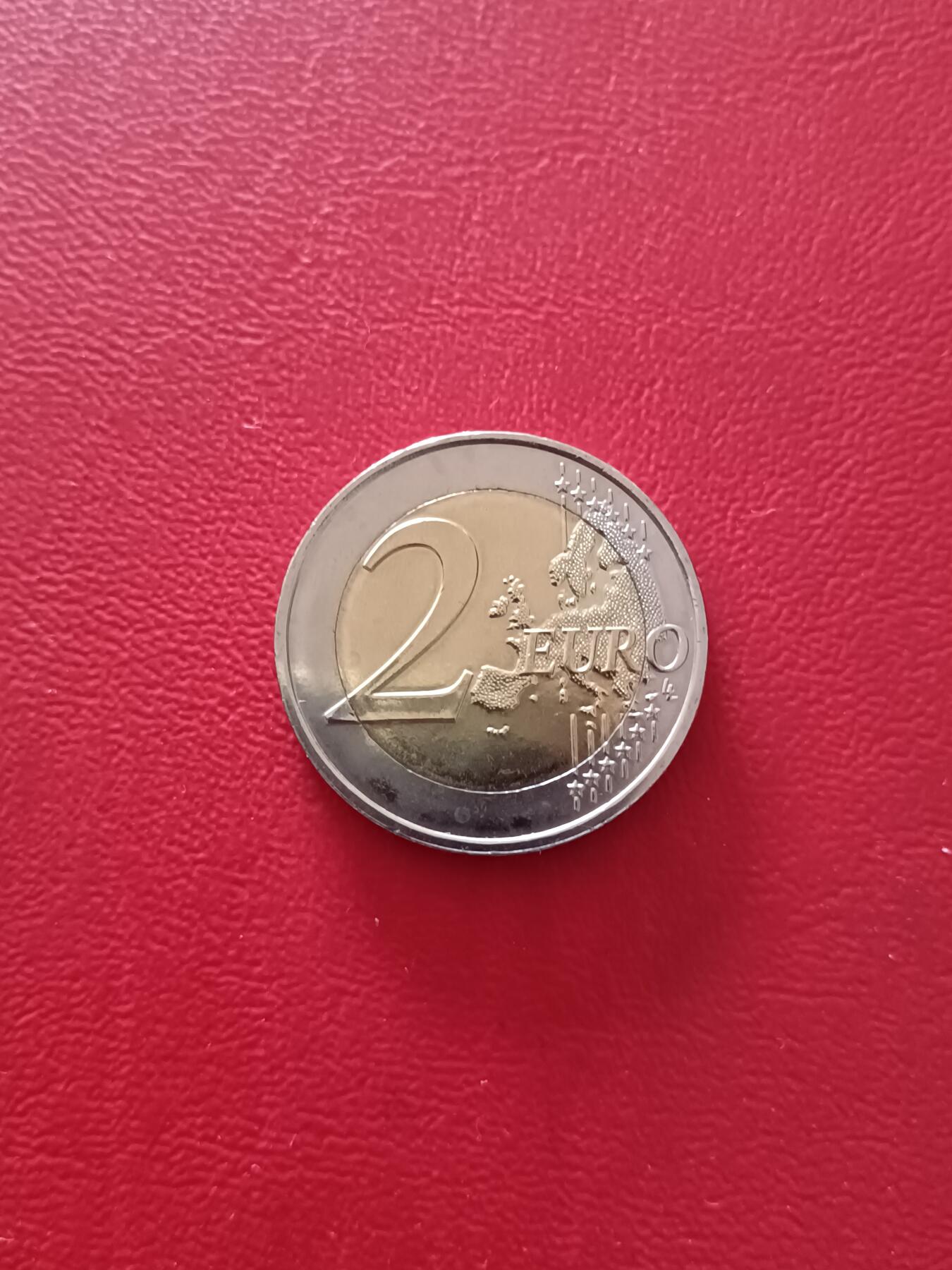 摩纳哥2013年入联20周年2E纪念币，原光卷拆品，详见图片，按图发货。