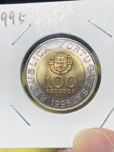 2025年第十九场(总第四十五场）外国好品散币(免佣金) - 少见全新葡萄牙🇵🇹1995单年份100埃斯库多(FAO成立五十周年纪念币)