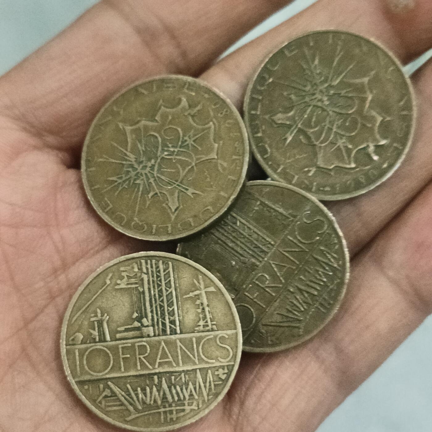 泡泡币外币第四场 法国铜币4个