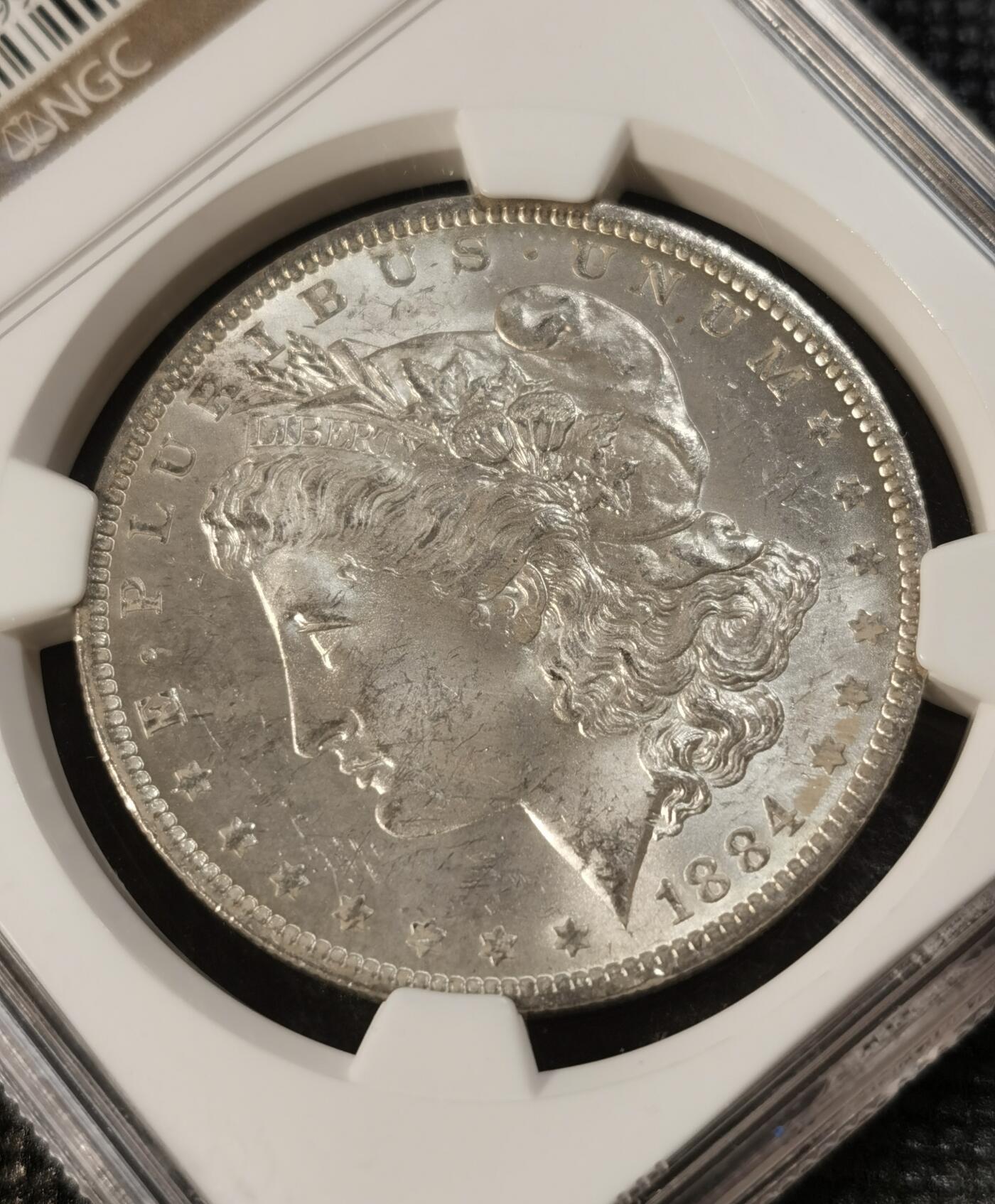 “银华永恒·摩根之光” 甄臻铺-摩根专场（第11期）送拍享返佣金等优惠多多 NGC-MS63 1884年O版摩根