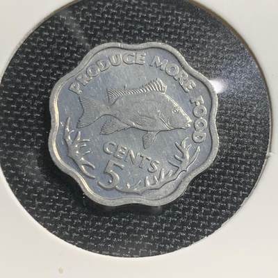 KK钱币收藏小铺 258场 2月预留时间 周末发货 -  1977塞舌尔5分