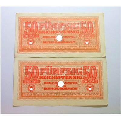 单枚价 德国第三帝国1942年 展翅鹰50芬尼 好品 - 单枚价 德国第三帝国1942年 展翅鹰50芬尼 好品