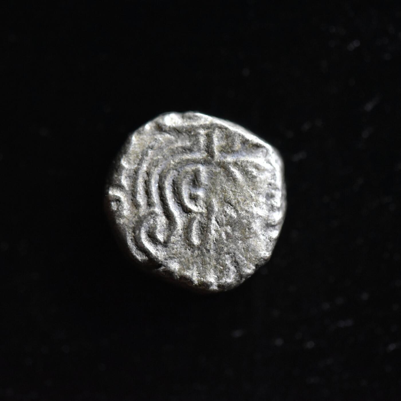 【良泉】第三十三期，5月15日晚19:30拍卖，古希腊 古罗马 古波斯 丝绸之路古代钱币100组  公元5世纪【笈多王朝】“大鹏金翅鸟”银币，1.82克