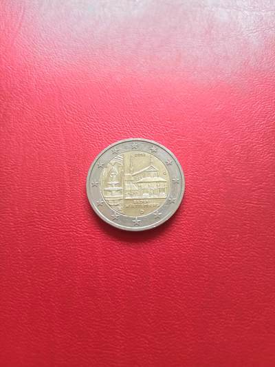 德国2013年巴符州穆尔布隆修道院2E纪念币，G标，UNC，详见图片，按图发货。 - 德国2013年巴符州穆尔布隆修道院2E纪念币，G标，UNC，详见图片，按图发货。