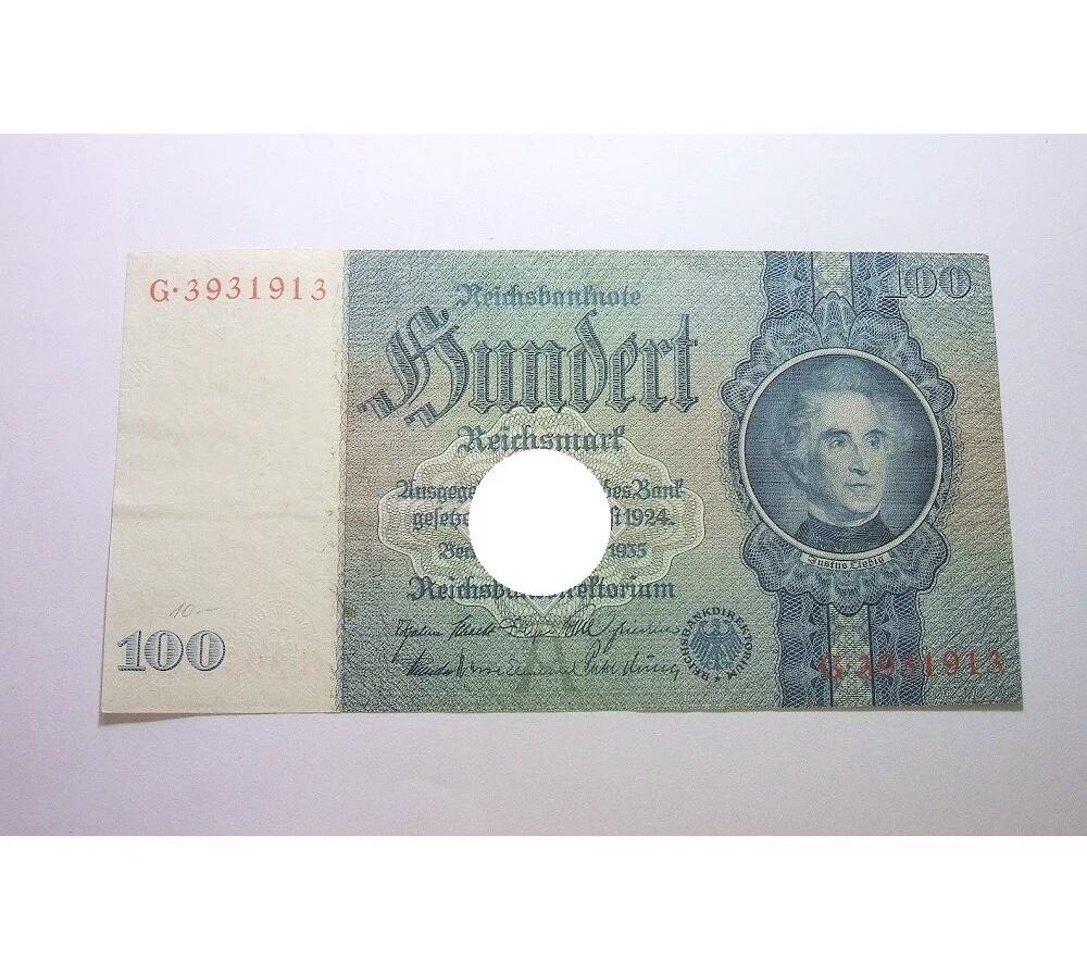 德国第三帝国1935年 化学家李比希100马克 爽品