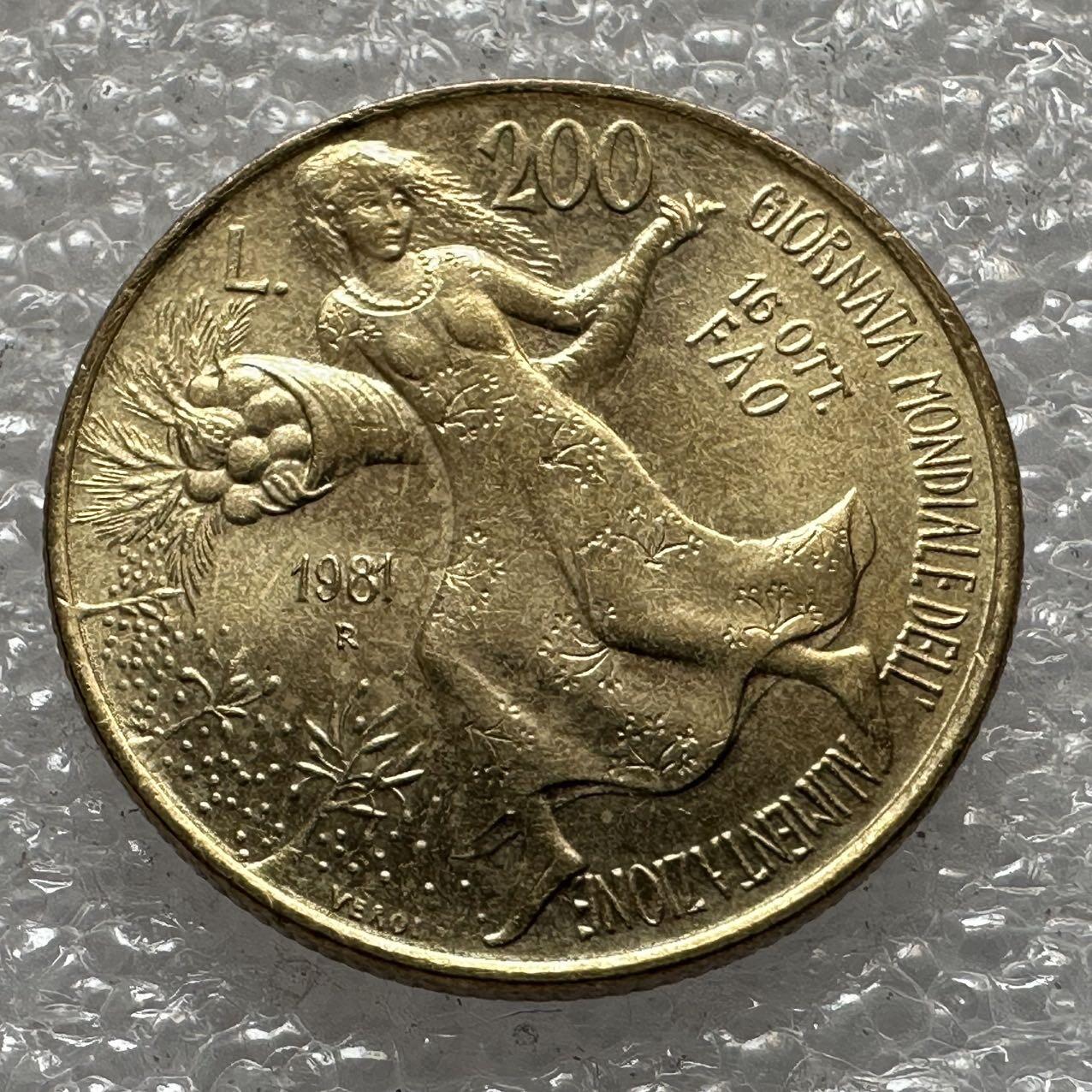 🌹外币初藏🌹🐯2025年第33场  每周二四六晚8️⃣点 接代拍 意大利1981年200里拉纪念币