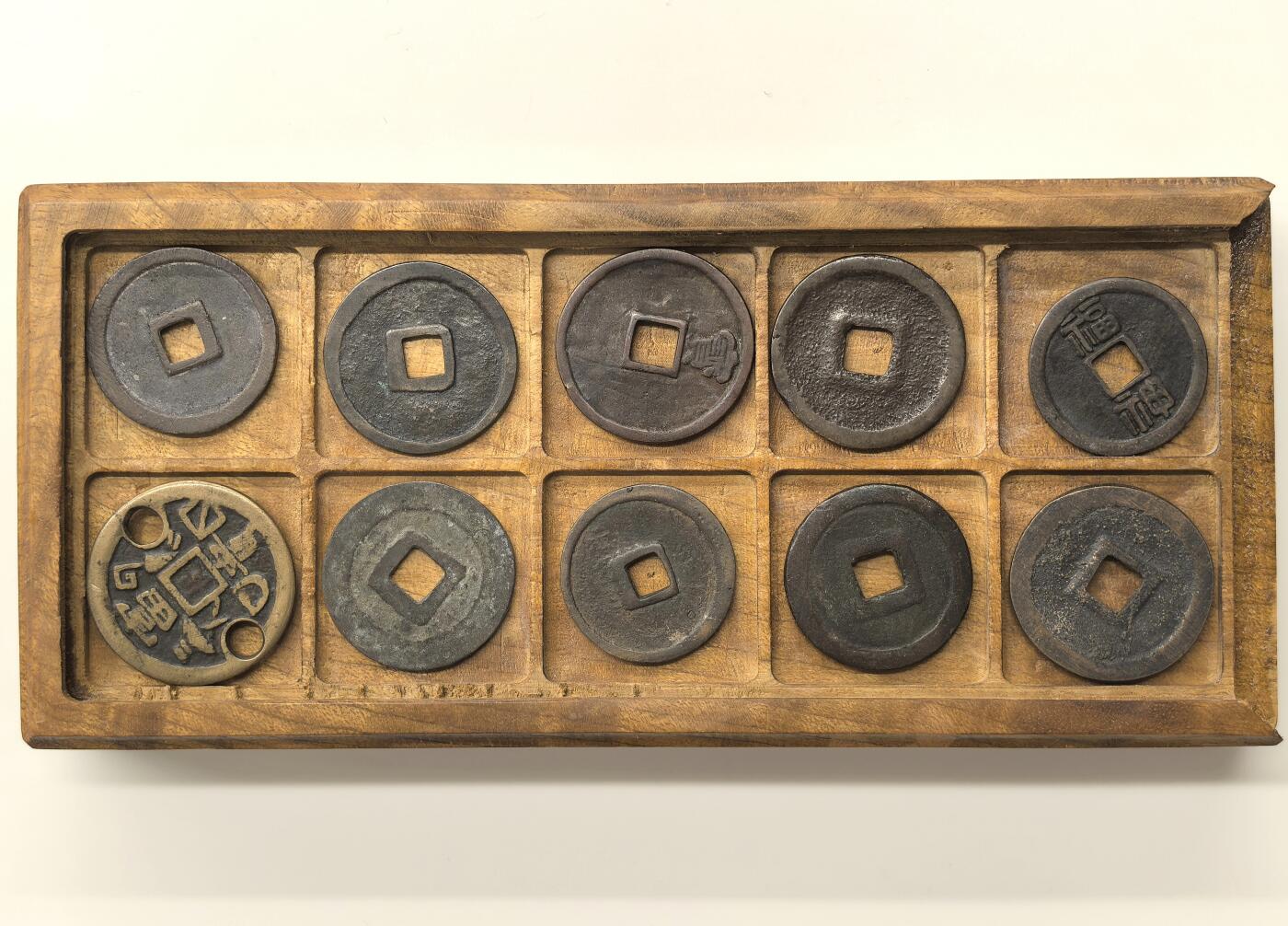 博洋堂世界钱币拍卖第117期（全场包邮） 日本藏家旧藏各种花钱10枚一组，藏家后人送拍