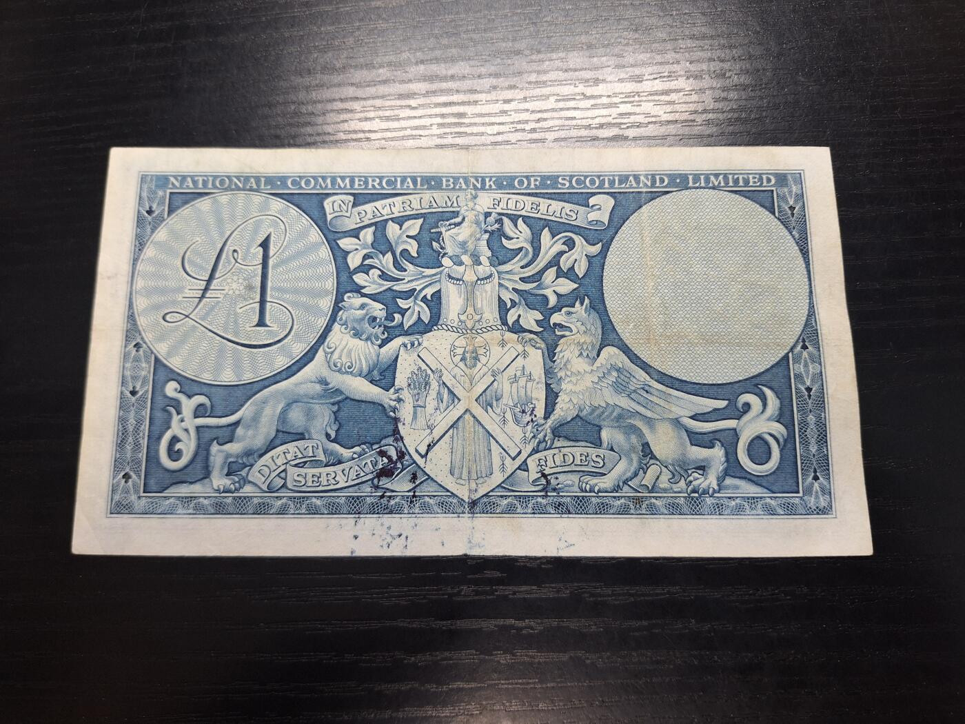 博彦收藏  4月8日 8点钱币专场 1959年苏格兰银行1镑 流通品
