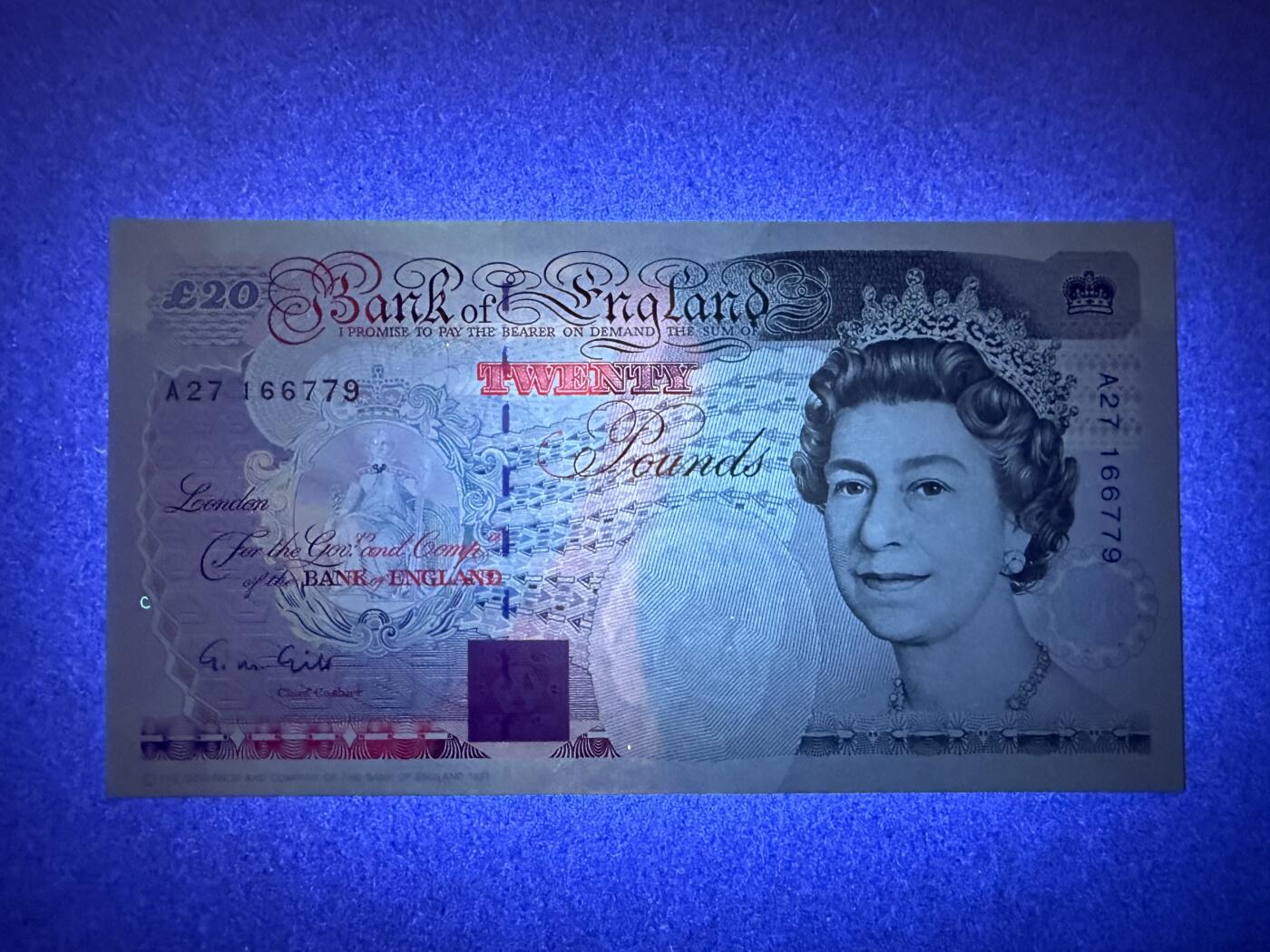 《艾美收藏》第194期-周六外币荟萃畅拍场 英格兰20镑 UNC E序列 皇冠版 无4 原票好品