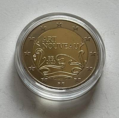 S&S Numismatic世界钱币-拍卖 第112期  - 比利时2023年 布鲁塞尔新艺术运动 2欧元双色精制纪念币 盒证齐全