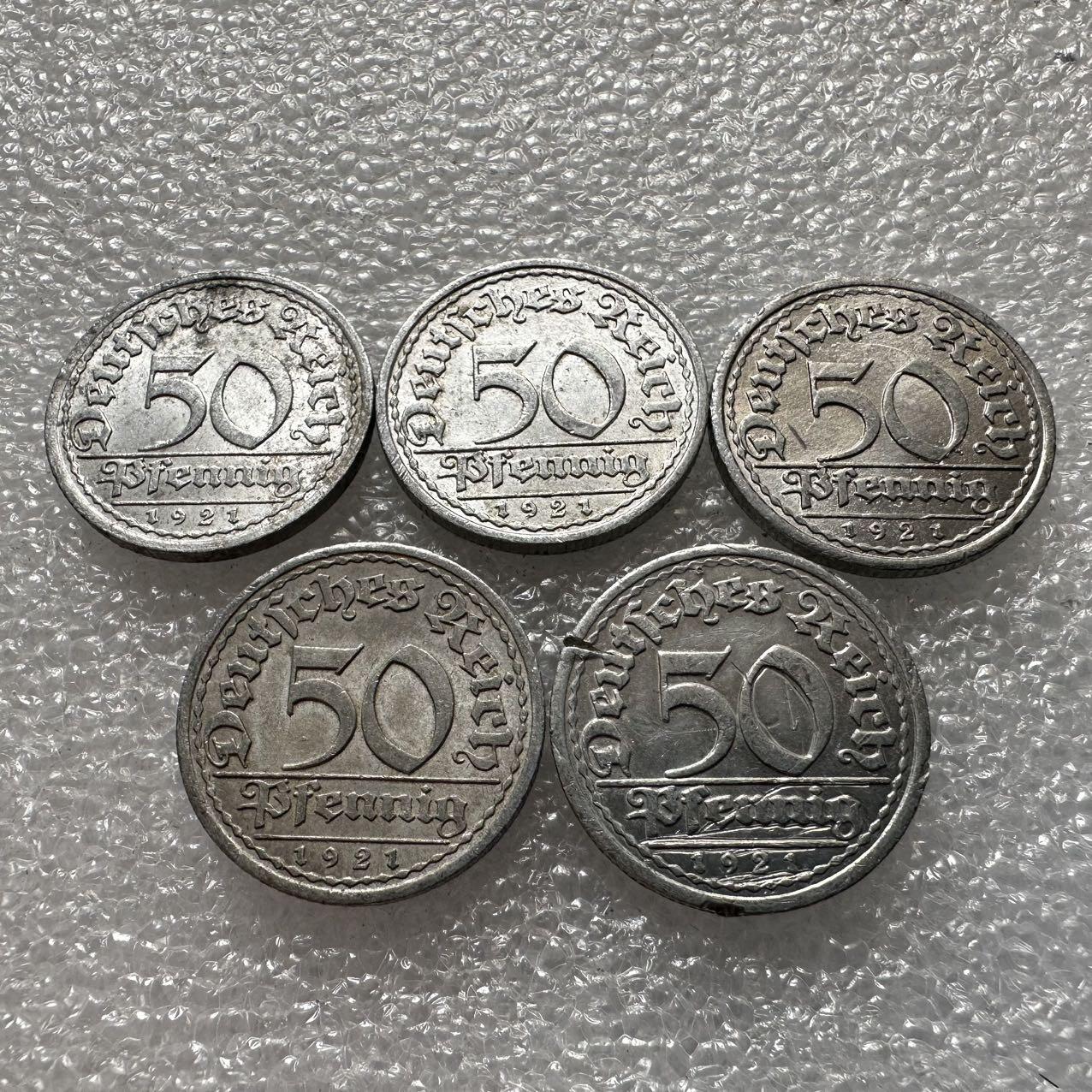 🌹外币初藏🌹🐯2025年第33场  每周二四六晚8️⃣点 接代拍 魏玛50芬尼5枚