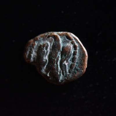 【良泉】第三十一期，5月1日晚结束，古希腊 古罗马 古波斯 丝绸之路古代钱币100组 - 【少见】公元1-2世纪【埃兰】弗拉特斯“站鹰版”铜币，2.25克