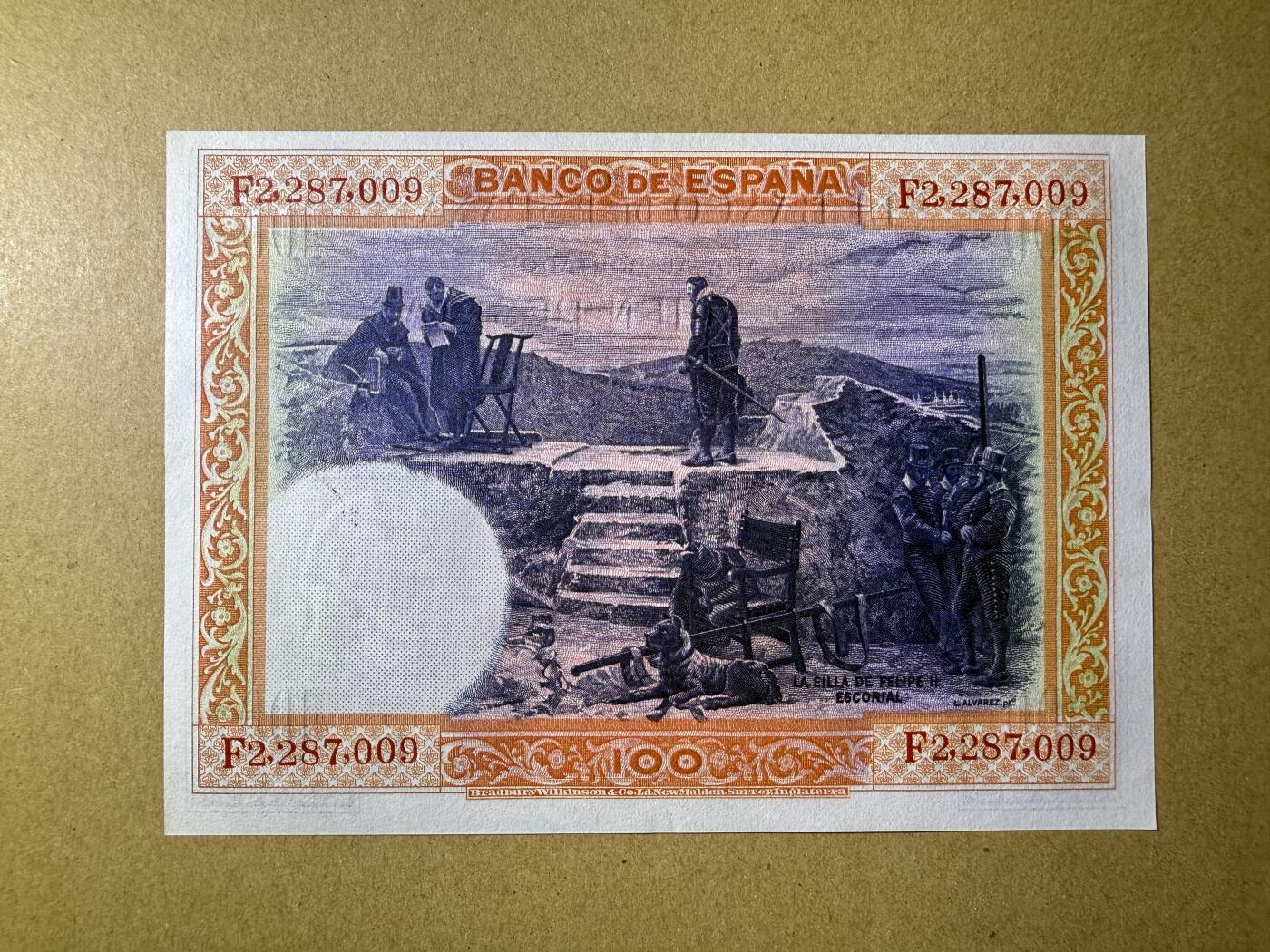 《艾美收藏》第194期-周六外币荟萃畅拍场 西班牙100比塞塔 UNC 1925年 无4
