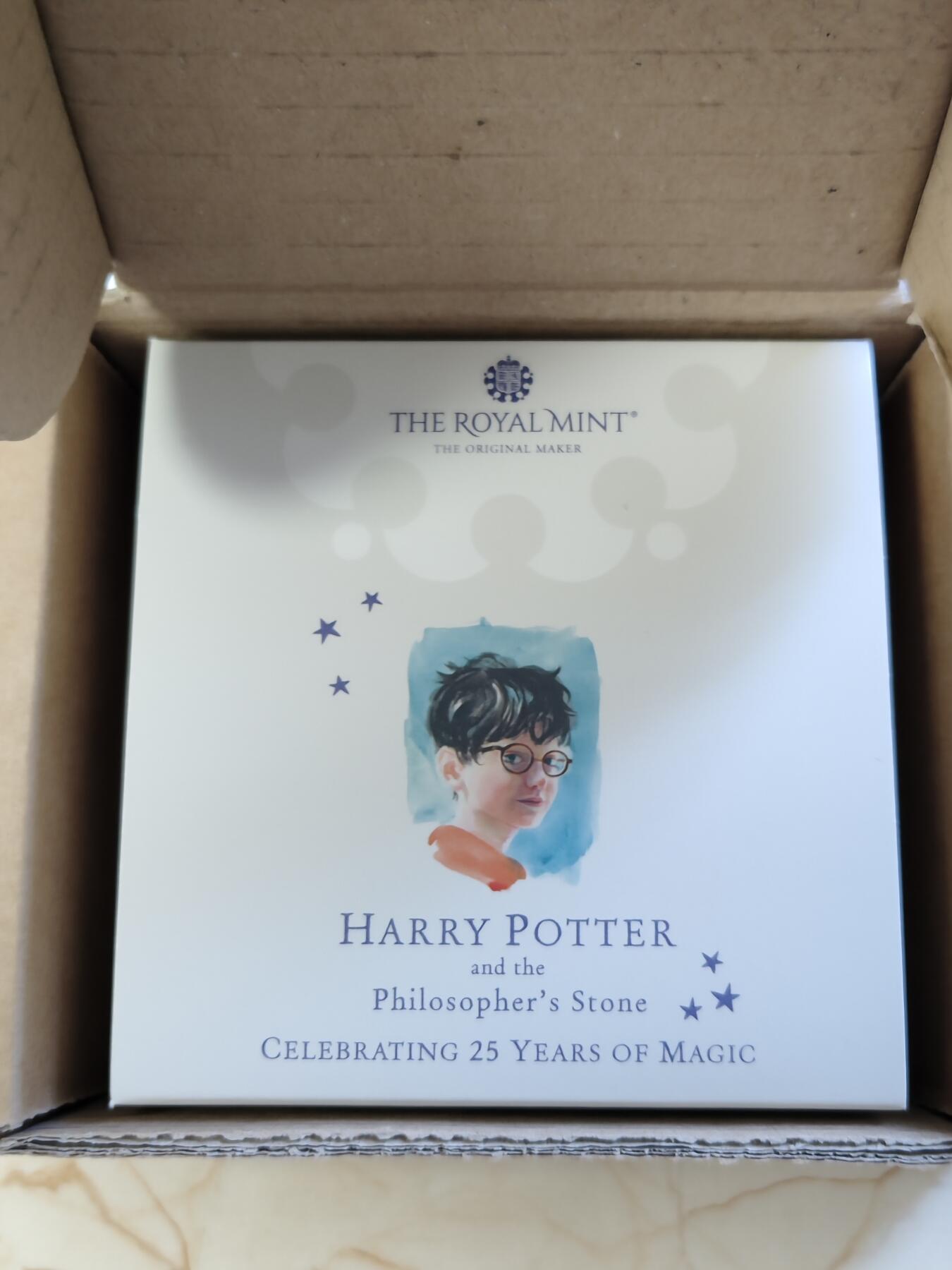 第168期拍卖【长期征集拍品】 英国2022年哈利波特与魔法师25周年8克纪念银币NGC-PF68原盒证书，925银，8克，发行15000枚